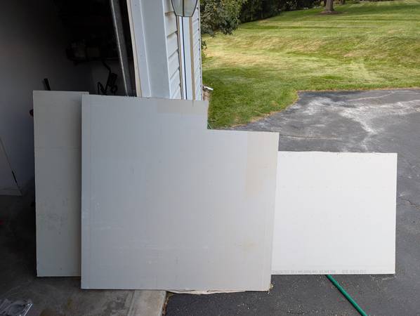 2 pieces of 3/4 dry wall 1