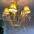 Pink Crystal Chandelier Shabby Chic  Large size 5 bulbs 3 thumbnail