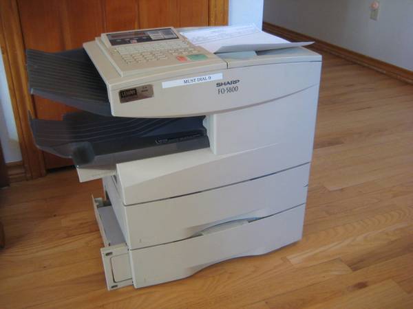 Sharp FO-5800 Fax Copier Machine - Letter and Legal Paper Drawers 1