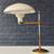 Mid-Century Adjustable Brass Saucer Style Desk Lamp by Dazor, c.1950’s 3 thumbnail