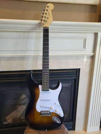 Tuned Electric Guitar SSS Pickup Solid Body for Beginners Sunburst 1