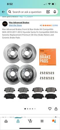 Brake pads and rotors 1