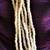 NECKLACE: Vintage Seed Beads w/ Golden Braid. Flawless. 13" Long 3 thumbnail