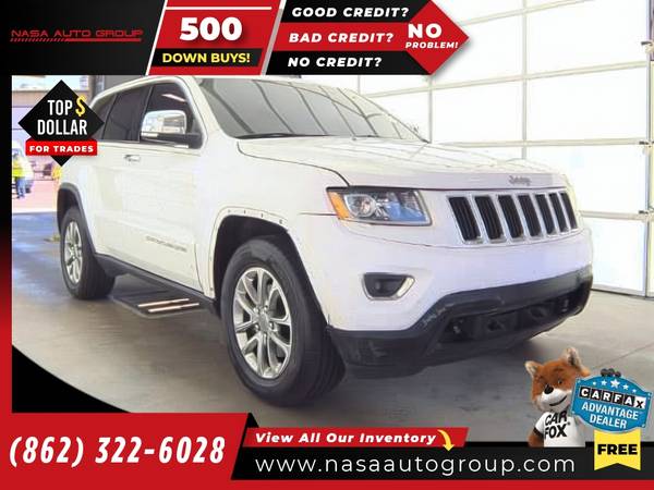 2014 Jeep Grand Cherokee 4WDLimited 4 WDLimited 4-WDLimited - $6,999 (The price in this ad is the downpayment)63615061861249123