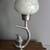 Bird Candleholder Silver tone metal and glass 1 thumbnail