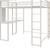 Full size metal loft bed for sale 3 thumbnail
