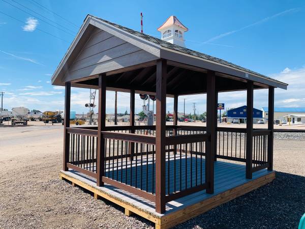 In Stock- 10x12 -Rectangular Deck Gazebo- Backyard Patio 1