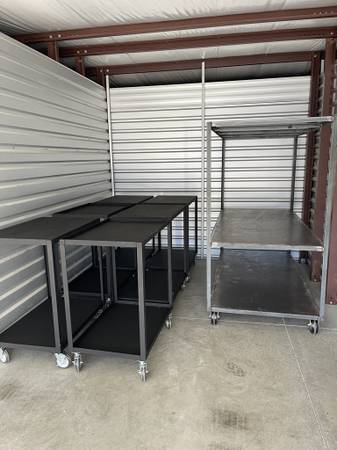 Heavy Duty Metal Rolling carts 1