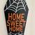 PLACE & TIME Coffin-shaped HOME SWEET HOME sign with spider web design 1 thumbnail