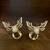 Pair Jagermeister Shot Glasses Pewter Stag Head Barware 2 thumbnail