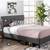 Zinus Lottie 43" Gray Upholstered Platform Queen Bed Frame 1 thumbnail