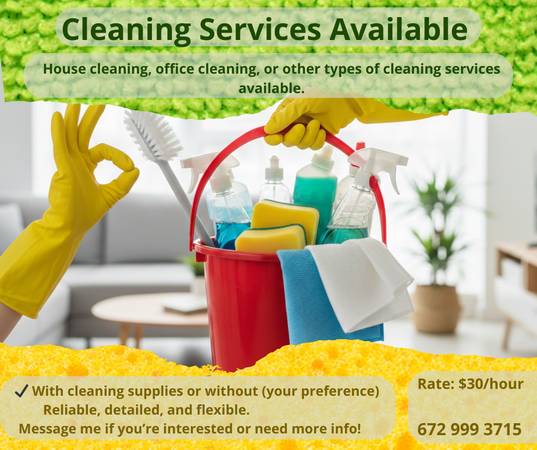 Cleaning Services Available 1