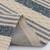 Bazaar Ruggle Blue 5' x 7' Striped Cotton/Wool Area Rug BRAND NEW 5 thumbnail