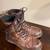 MENS CABELAS MOC TOE WORK BOOTS SIZE 9 D 1 thumbnail