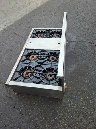 Wolf stove with griddle 6 burner natural  gas 1