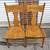 🪑 Solid Oak Pressed Back Dining Chairs – Pair (Read Description) 5 thumbnail