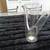 Elegent 6 1/2" Clear glass with white handle pitcher creamer server 5 thumbnail