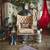 Beautiful Ralph Lauren Distressed Leather Chesterfield Wingback Chair 5 thumbnail