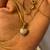 Natural diamond in 18 carat yellow and white gold necklace from Italy 1 thumbnail