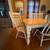 Eight seat dining room table plus light up hutch with glass doors 2 thumbnail