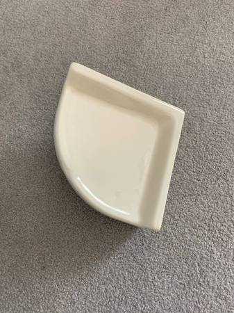 New Ceramic Shower Soap Dish Corner Shelf 1