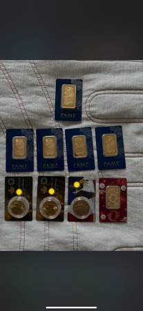 Variety of gold bars 1