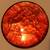 1940’s Amber Glass Ashtray & Coaster / Fosteria Glass 4 thumbnail