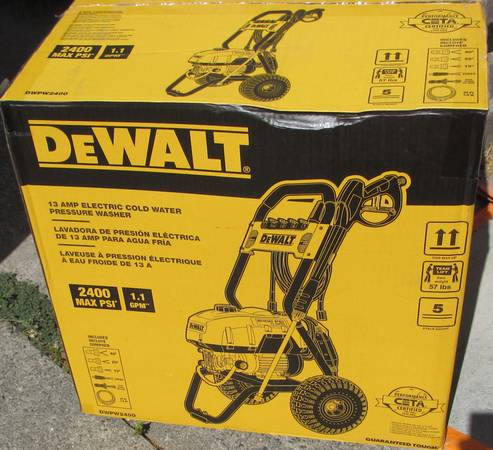 DeWALT DWPW2400 2400PSI 1.1GPM Electric Water Pressure Washer - New 1