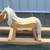 🐴 Vintage Solid Oak Wooden Rocking Horse – Amish Made Bring 4 thumbnail
