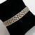 VTG. Sterling Silver Gold Chain Link Bracelet Italy Milor 7 1/2" L 4 thumbnail