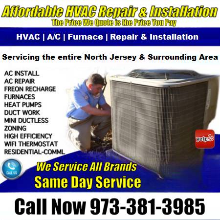 ➡️AFFORDABLE AC & FURNACE REPAIR-AIR CONDITIONING HVAC INSTALLATION 1