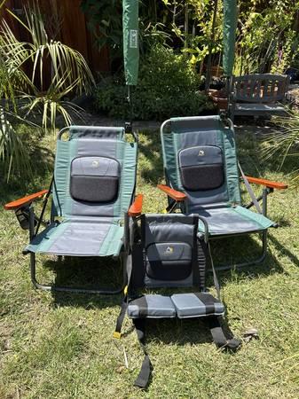 GCI Outdoor Beach Camping Chairs with Sun Umbrella Attached 1