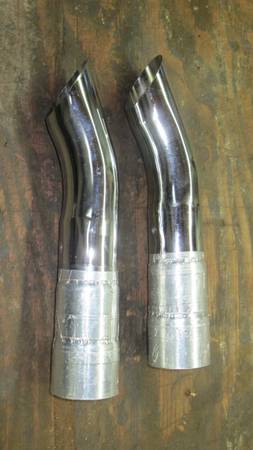 2 chrome exhaust extensions 1