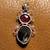 Indian Garnet and Dichroic Pendant 5 thumbnail