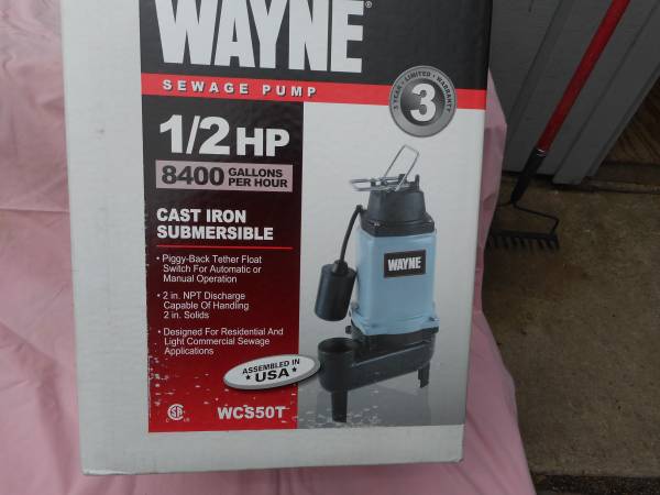 SUMP PUMP  -  WAYNE 1