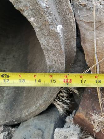 Needing 15" concrete culvert pipe 1