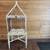 Distressed White Decorative Birdcage on Stand 7 thumbnail