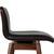 Set of 4 Article Sede Leather Swivel Bar Stools - Walnut And Black 8 thumbnail