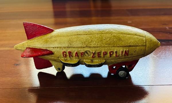 Vintage Cast Iron Graf Zepplin Toy 1