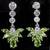 Breath Taking Big Rare AAA Rich GREEN PERIDOT/WHITE SAPPHIRE 4 thumbnail