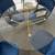 Round dining table with blue velvet chairs 5 thumbnail