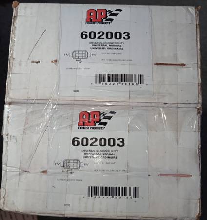 2 Converters with Air Tube 1-3/4" In/Out, 14" L, New in Box 1