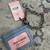 Juicy Couture Dusty Blue Top Notch Card Case Key Fob Wallet + Chunky C 1 thumbnail
