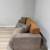 Modern boucle fabric couch 6 thumbnail