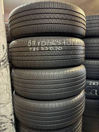 20" Tires Set of Used 235/55R20 Bridgestone 1