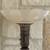 Art Deco Antique Bronze Finish Pedestal Torchiere Lamp w/ Glass Shade 2 thumbnail