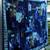 Blanket extra thick geometric design blue and some brown 2 thumbnail