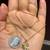 Yellow Gold Necklace with Cute Cat Pendant 9 thumbnail