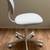 IKEA BLECKBERGET Swivel Chair, Klovsta white/gray 3 thumbnail