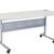 Interion® 72" x 24" Foldable Training Table - White 4 thumbnail
